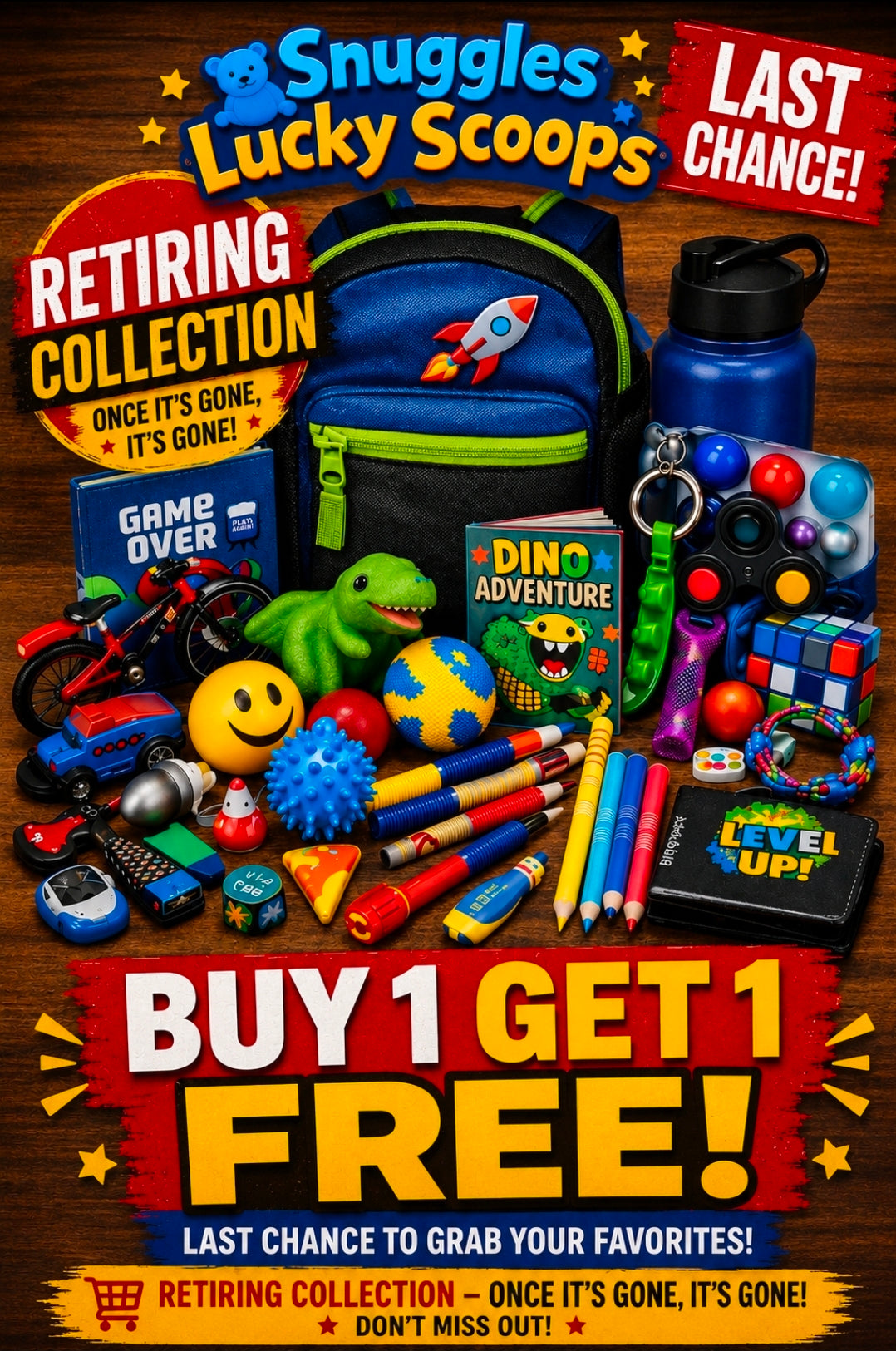 Buy 1 get 1 Free(while supplies last) 💙Boys Scoop-Fun Surprise Bundle